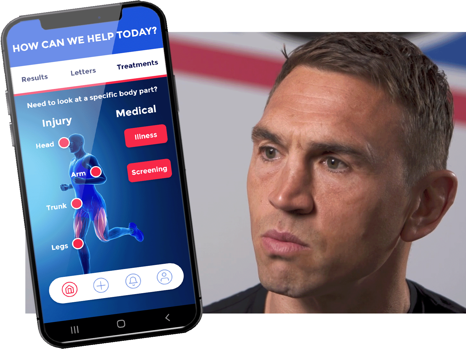 AB3 Medical video thumbnail - Kevin Sinfield and AB3 app